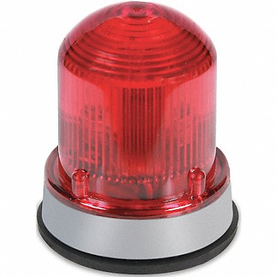 EDWARDS SIGNALING 125LEDFR120A Warning Light LED 120VAC Red 65 FPM