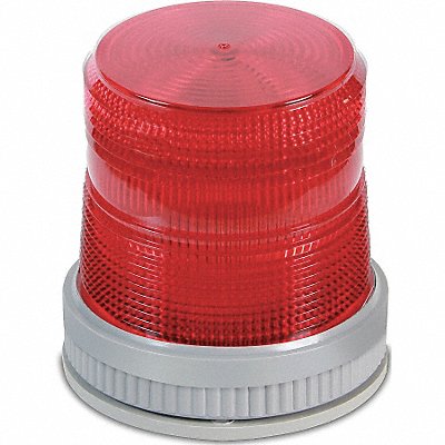 EDWARDS SIGNALING 105XBRMR120A Warning Light LED 120VAC Red 65 FPM