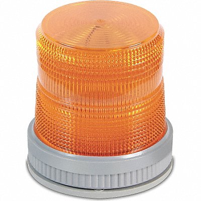 EDWARDS SIGNALING 105XBRMA120A Warning Light LED 120VAC Amber 65 FPM