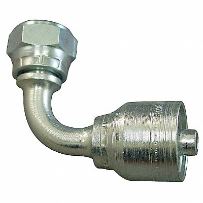 AEROQUIP 1A8DLB4 Crimp Fitting 90 Deg 1/4 ID M16-1.5 F