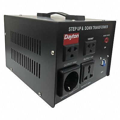DAYTON 16V987 Step Up/Down Voltage Converter 1.5kVA