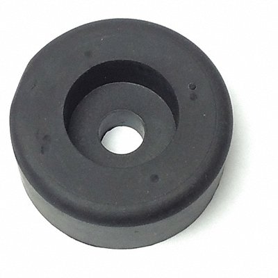 GRAINGER 10192017U Bumper 1-1/2in. Black Rubber PK10