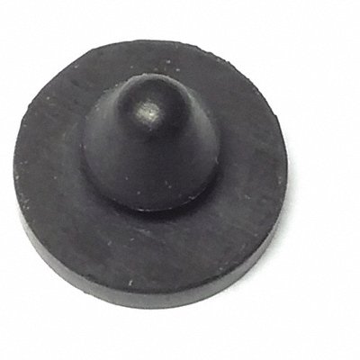 GRAINGER 11781034S Bumper 1/2 in Black Rubber PK100
