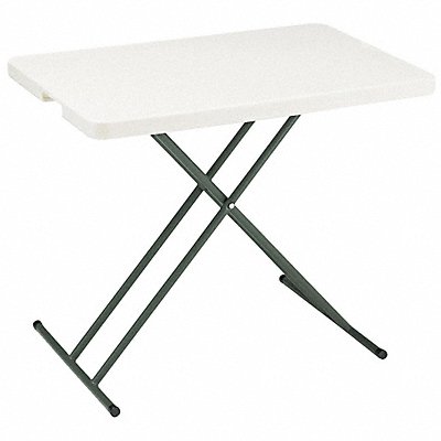 ICEBERG 65490 Adjustable Fldg Tbl Rectgl Plythlyn 30 L 20 W