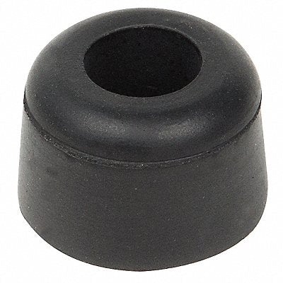GRAINGER 2096W017 Bumper 15/16 in Black Rubber PK10