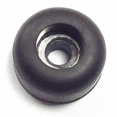 GRAINGER 207W017 Bumper 1/2in. Black Rubber PK50