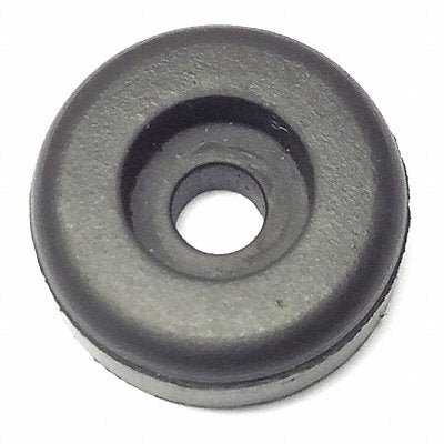 GRAINGER 2092017S Bumper 3/4 in Black Rubber PK25