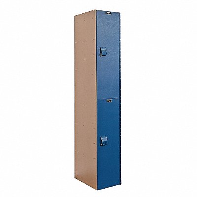 HALLOWELL HPL12822ATB Locker 2x1Locker Bl/Taupe 72 x12 x18 Assm