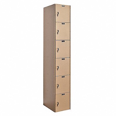 HALLOWELL HPL12826ATE Bx Locker 6x1Locker Taupe 72 x12 x18 Assm