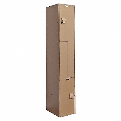 HALLOWELL HPL1282ZATE Locker 2x1Locker Taupe 72 x12 x18 Assm