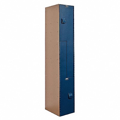 HALLOWELL HPL1282ZATB Locker 2x1Locker Bl/Taupe 72 x12 x18 Assm