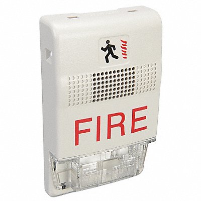 EDWARDS SIGNALING EG1FCVM Chime Strobe Marked Fire White