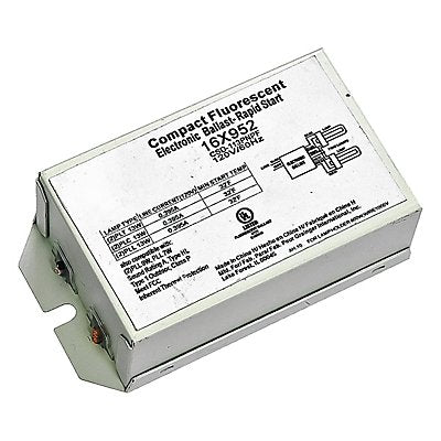 GRAINGER 16X952 CFL Ballast Rapid Start 13W 2 Bulbs