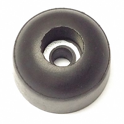 GRAINGER 209W017 Bumper 13/16 in Black Rubber PK10