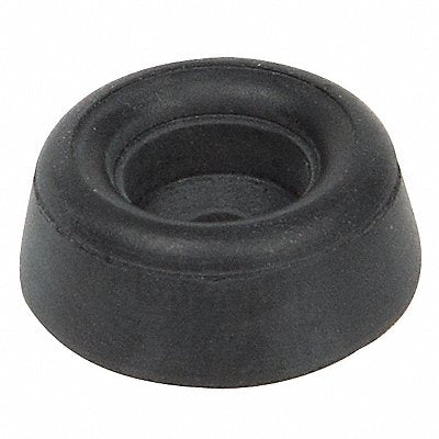 GRAINGER 2184W07 Bumper 3/4 in Black Rubber PK25