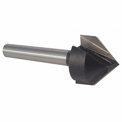WESTWARD 16Y580 V-Groove Cut Profile Router Bit 1/2