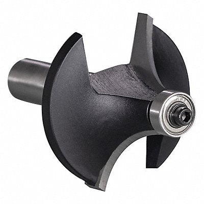 WESTWARD 16Y574 Roundover Cut Profile Router Bit 2