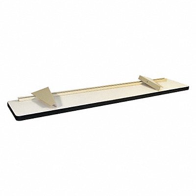PRO-LINE CSPL1248PLFLH11 Cantilever Shelf 48 in L 1-1/4 in H