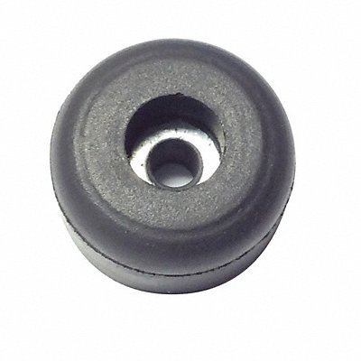 GRAINGER 2806W017 Bumper 5/8 in Black Rubber PK25
