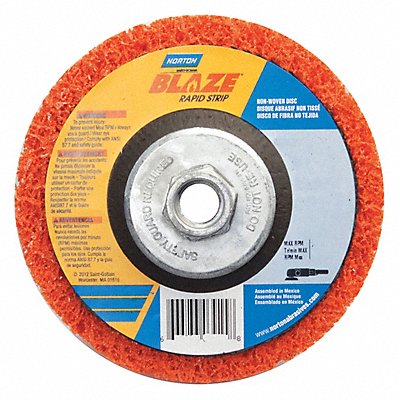 NORTON 66623303919 Non Woven Depressed Centre Disc 7 in Dia