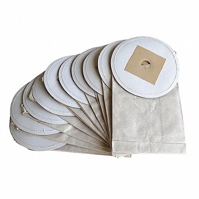 METROVAC 120024989 Vacuum Bag Paper 2-Ply Non-Reusable PK10