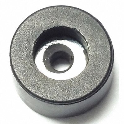 GRAINGER 2996W017 Bumper 1/2 in Black Rubber PK50