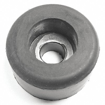 GRAINGER 59W017 Bumper 1 in Black Rubber PK10