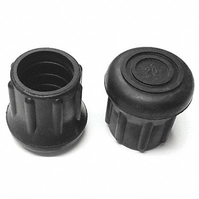 GRAINGER LTB20BN Protective Leg Tip SlipOn Rd 31/32 PK10