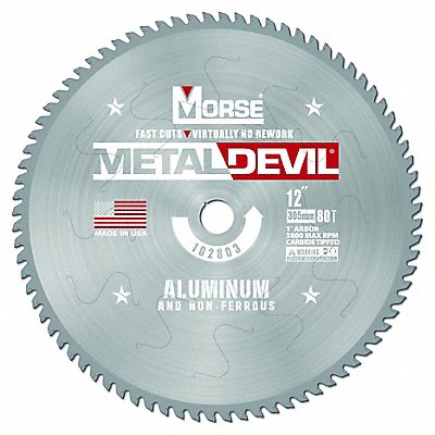 MORSE 102803WWG Carbide Circular Saw Blade Arbor 1