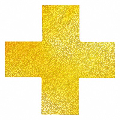 DURABLE 170104 Floor Marking Cross Shape Yellow