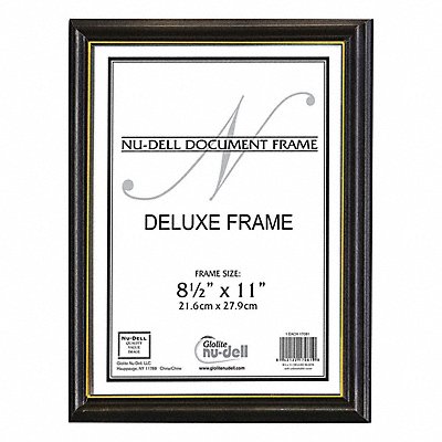 NUDELL 17081 Deluxe Document Frame 8.5x11 Black