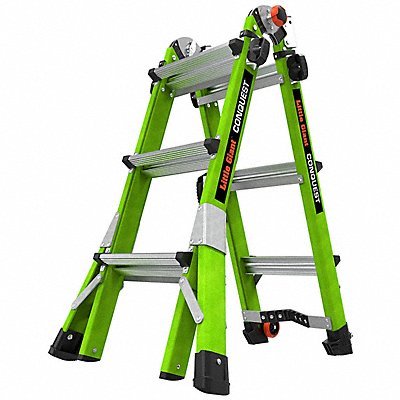 LITTLE GIANT 17113001 Multipurpose Ladder Fiberglass 32 lb