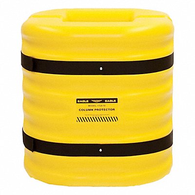 GRAINGER 172410 Column Protectr Fits 10 in HDPE Yllw