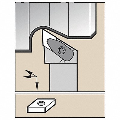 WIDIA DDJNL2020K15KC06 Toolholder ISO D-Style Clamping