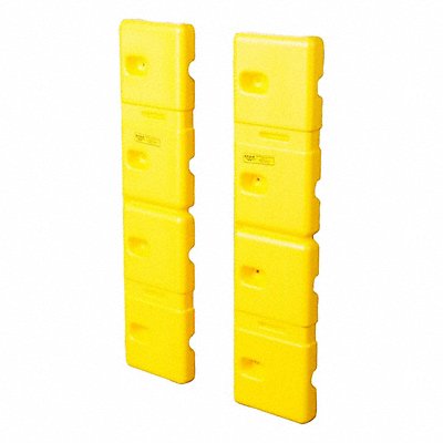 GRAINGER 1728 Wall Protector Yellow PK2