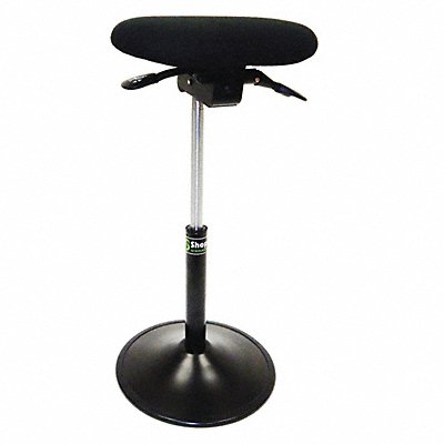 SHOPSOL 1010381 Sit Stand Office Task Round Black 24 H