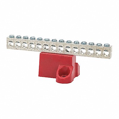 NSI INDUSTRIES GBA214 Ground Bar Aluminum 14 Circuit 2-14 AWG