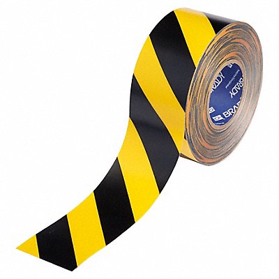 BRADY 177018 Floor Marking Tape Black/Yellow 3 W 100ft