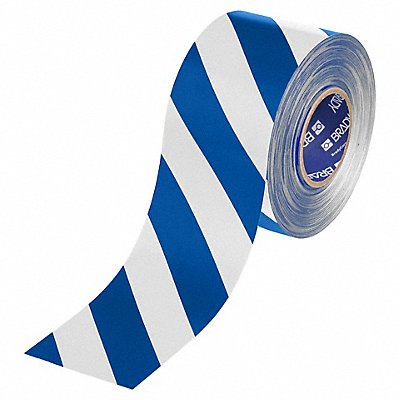 BRADY 177063 Floor Marking Tape Blue/White 4 W 100ft