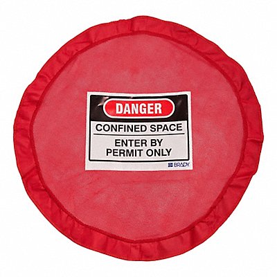 BRADY 177437 Magnetic Confined Space Cover Polyester