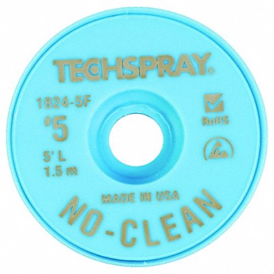 TECHSPRAY 18245F Solder Wick Number 5 5-FT Len