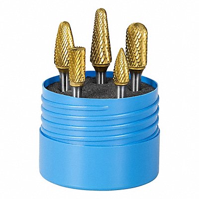 SGS PRO 18266 Carbide Burr Set Double Cut 5pcs.