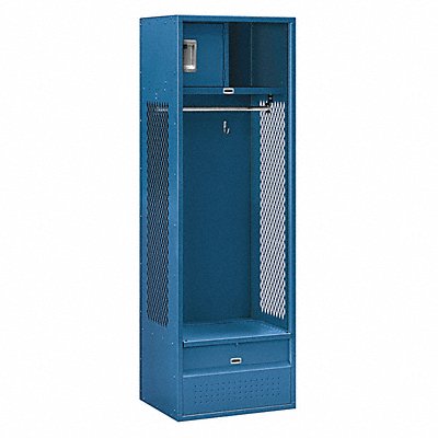 SALSBURY INDUSTRIES 70018BLU Open Access Locker 24Wx72Hx18 D Blue