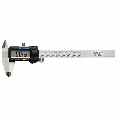 JOHNSON 18890600 Digital Caliper 0 to 6 In