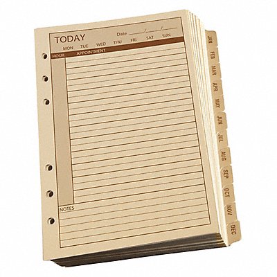 RITE IN THE RAIN 9260D Planner Calendar Pages Daily 4-5/8 x7 in