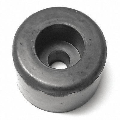 GRAINGER 757R034S Bumper 25/32 in Black Rubber PK10