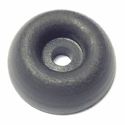 GRAINGER 775R034S Bumper 31/32 in Black Rubber PK10