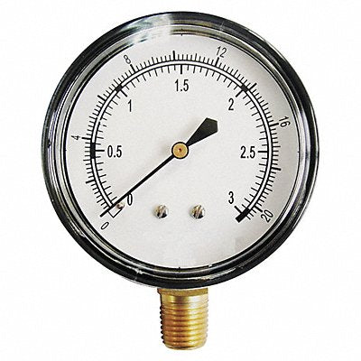 GRAINGER 18C786 G3997 Press Gauge Low Press Diaphragm 2-1/2 In