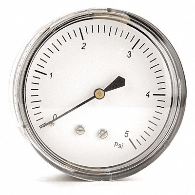 GRAINGER 18C790 G3998 Press Gauge Low Press Diaphragm 2-1/2 In