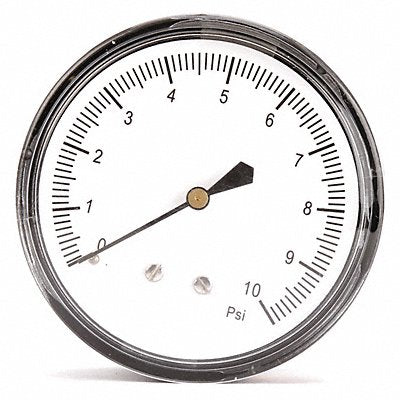 GRAINGER 18C791 G3998 Press Gauge Low Press Diaphragm 2-1/2 In